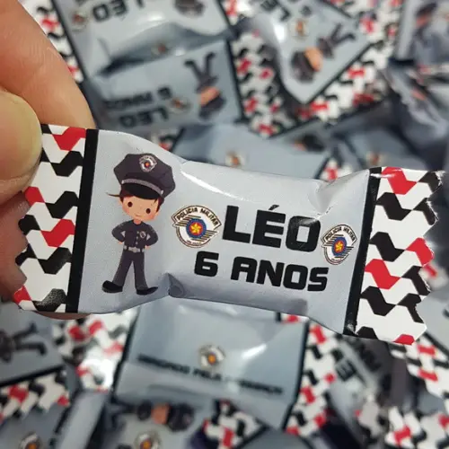 100 balas personalizadas Polícia Militar