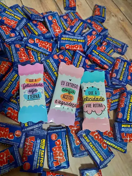 100 Chicletes frases Personalizados