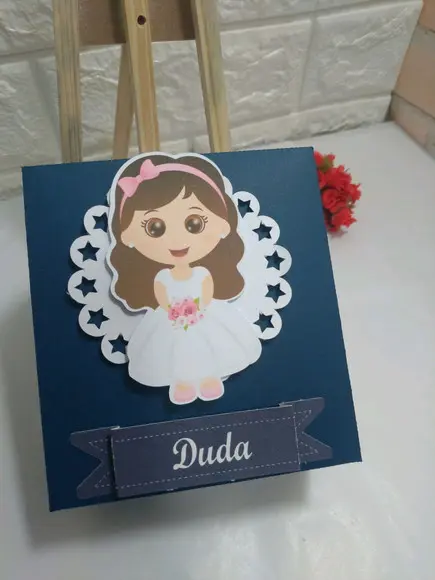 Convite caixa nutella FLORISTA