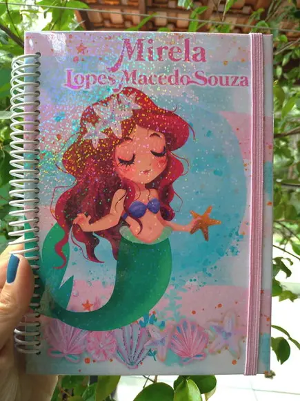 Caderno de recados escolar