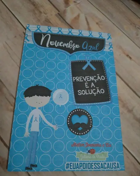 Bloco de anotações Novembro Azul