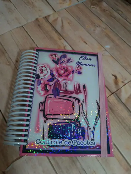 Caderno manicure controle de pacote mensal