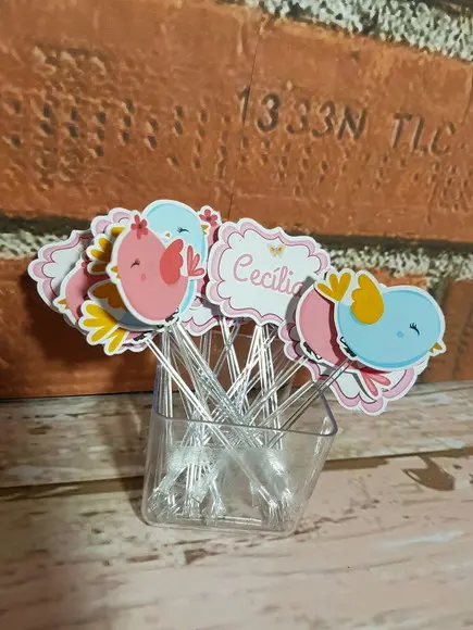 Topper de docinhos passarinho