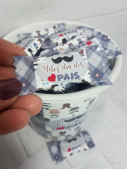 Balde com 50 Dia dos Pais