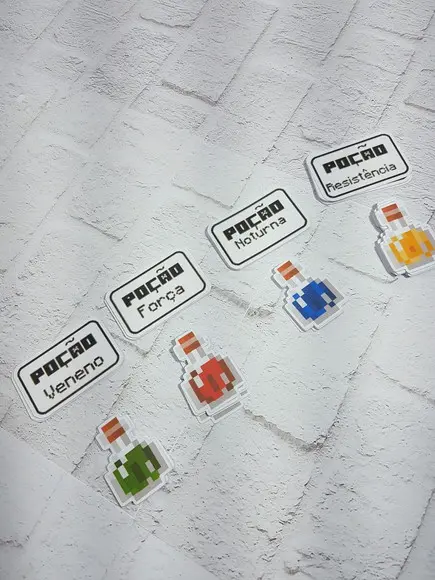 Apliques Poções Minecraft