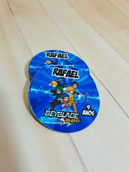 Rótulo para latinha beyblade