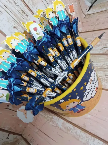 50 Lápis Personalizado O Pequeno Príncipe