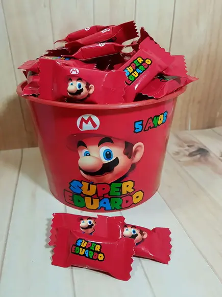 Balde com 100 balas Mário Bross