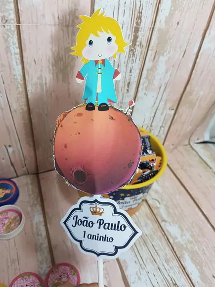 Placa Centro de Mesa O Pequeno Príncipe