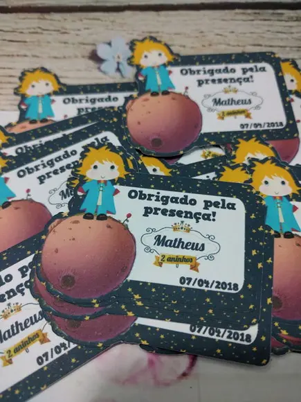 Tag O Pequeno Príncipe (Kit com 25 unidades)