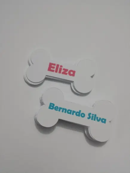 Tag com nome do convidado