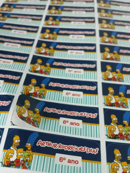 Kit Etiqueta Escolar - Simpsons