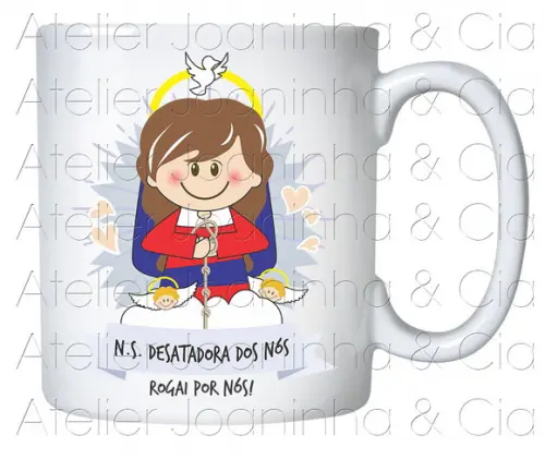 Caneca Nossa Senhora Desatadora dos Nós