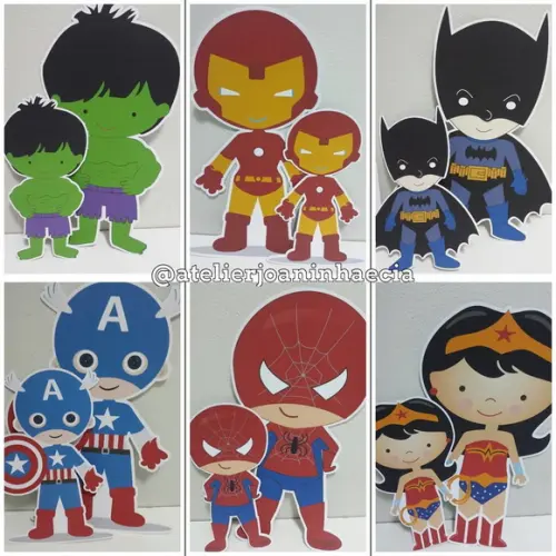 Kit Personagens Herois