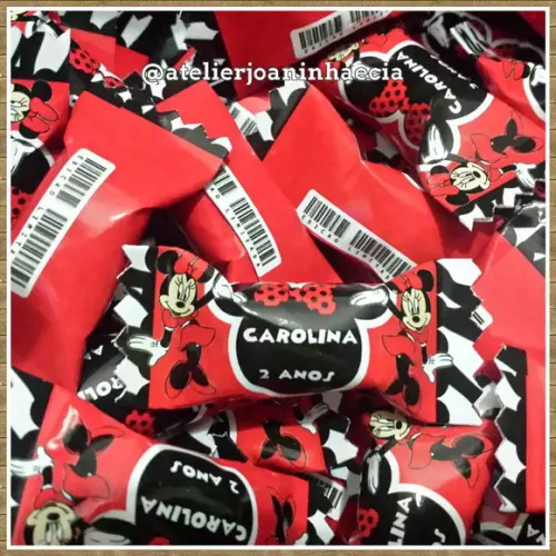 Bala Personalizada Minnie Vermelha