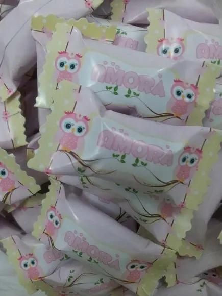Bala Personalizada Corujinha