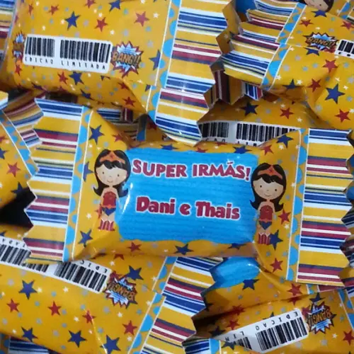 Bala personalizada mulher maravilha
