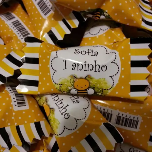 Bala Personalizada Abelhinha