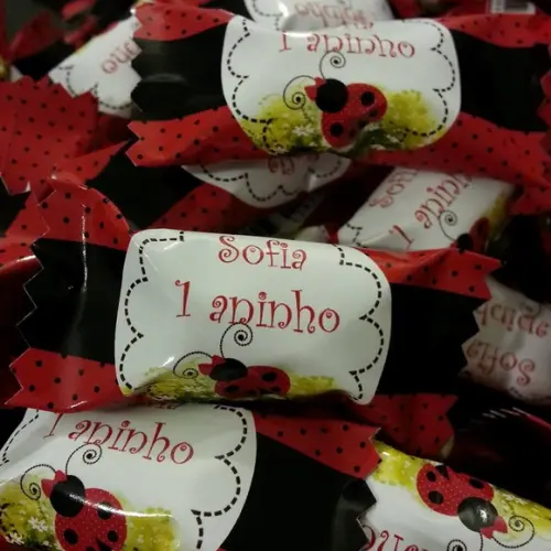 Bala Personalizada Joaninha
