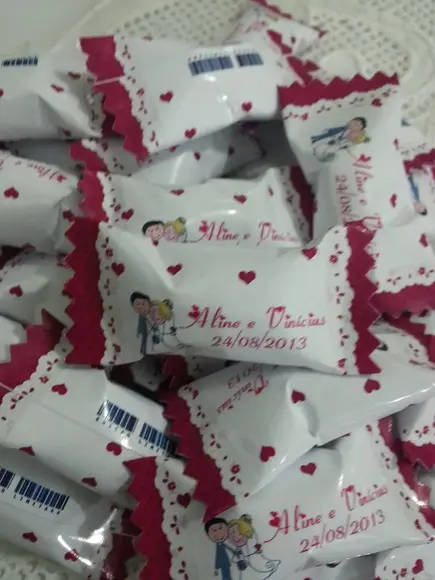 Bala Personalizada Casamento
