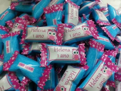Bala Personalizada Corujinha