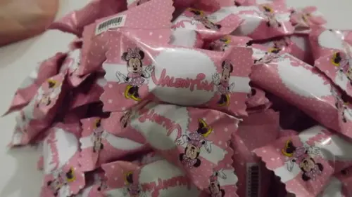 Bala Personalizada Minnie Rosa