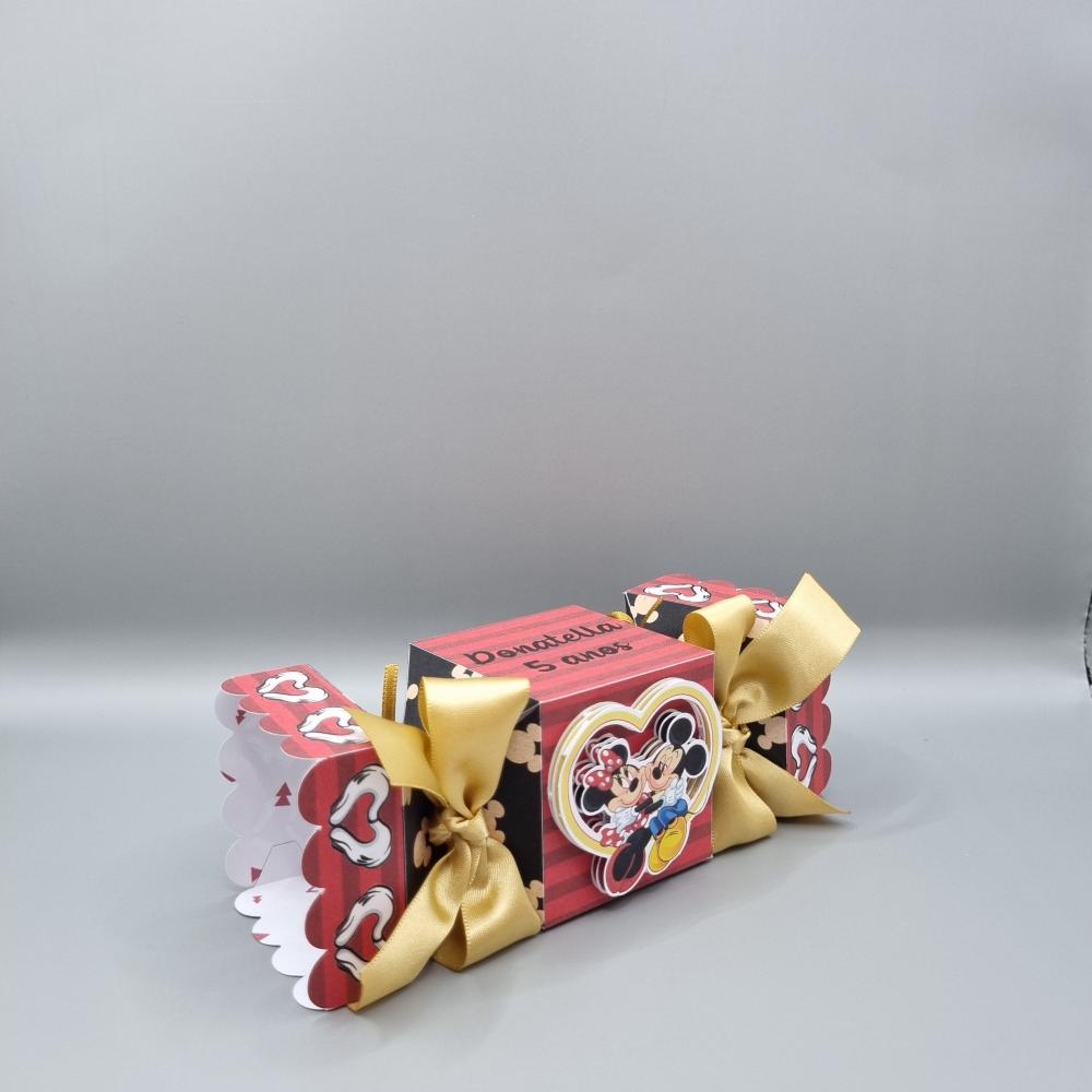 Caixa Bala - Mickey e Minnie Vermelha