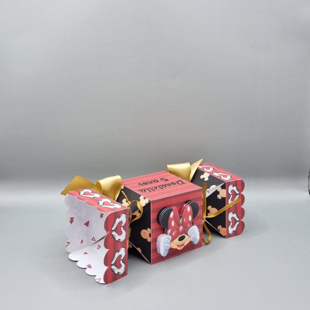Caixa Bala - Mickey e Minnie Vermelha