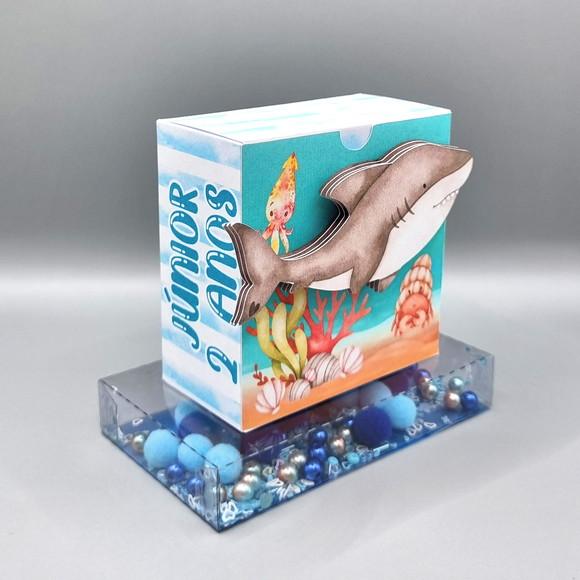 Caixa com Base de Acetato Shaker - Fundo do Mar