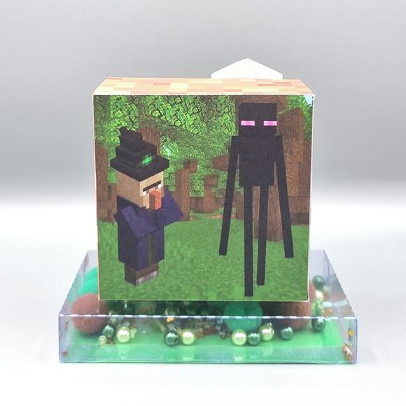 Caixa com Base de Acetato Shaker - Minecraft