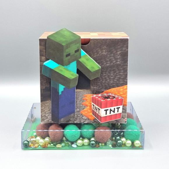 Caixa com Base de Acetato Shaker - Minecraft