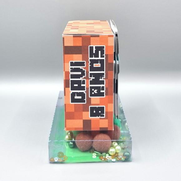 Caixa com Base de Acetato Shaker - Minecraft