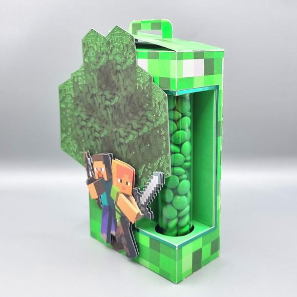 Caixa com Visor Lateral para Tubete - Minecraft