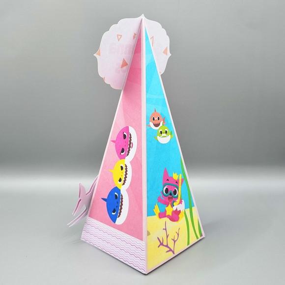 Caixa Cone - Baby Shark Rosa