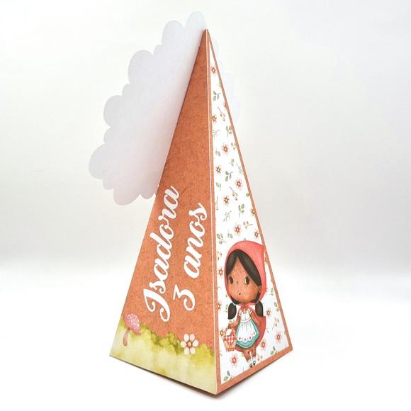 Caixa Cone - Chapeuzinho Vermelho Preta