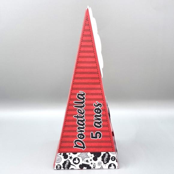 Caixa Cone - Mickey e Minnie Vermelha
