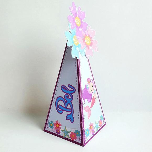 Caixa Cone - Sereia Floral