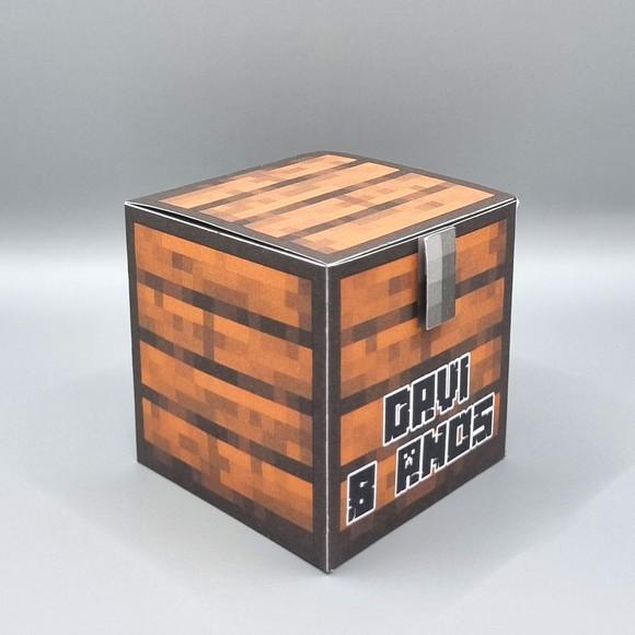 Caixa Cubo - Baú Minecraft