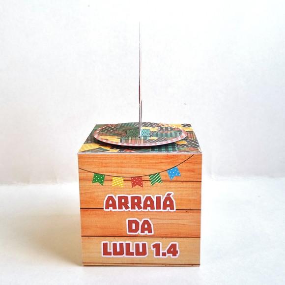 Caixa Cubo - Festa Junina Menina