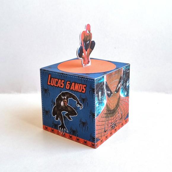 Caixa Cubo - Homem Aranha