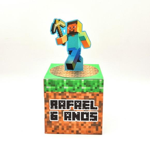 Caixa Cubo - Minecraft