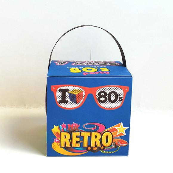 Caixa Cubo Fone de Ouvido - Anos 70 e 80