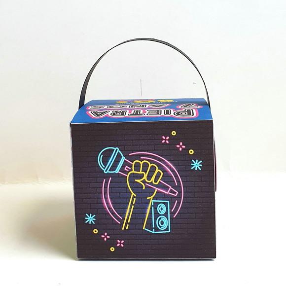Caixa Cubo Fone de Ouvido - Anos 70 e 80