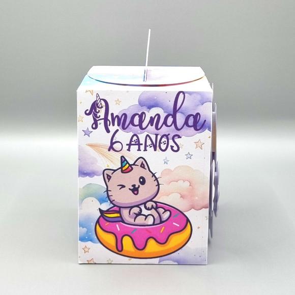 Caixa de Mão - Gato Unicórnio