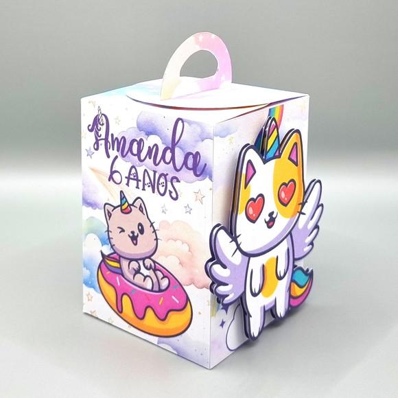 Caixa de Mão - Gato Unicórnio