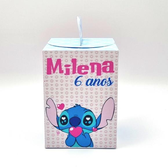Caixa de Mão - Stitch e Angel