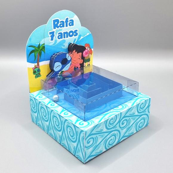 Caixa Labirinto com Acetato - Lilo e Stitch
