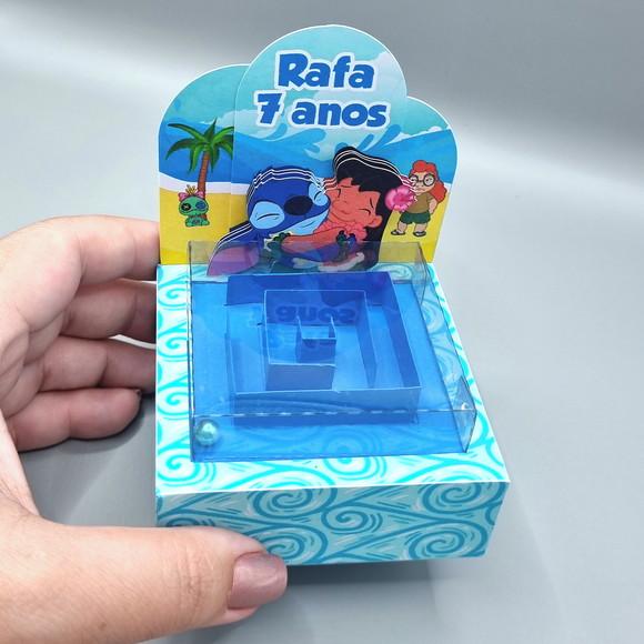 Caixa Labirinto com Acetato - Lilo e Stitch