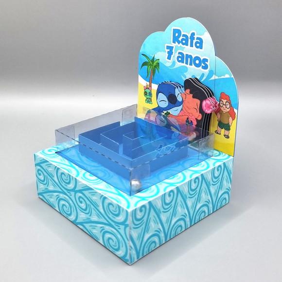 Caixa Labirinto com Acetato - Lilo e Stitch