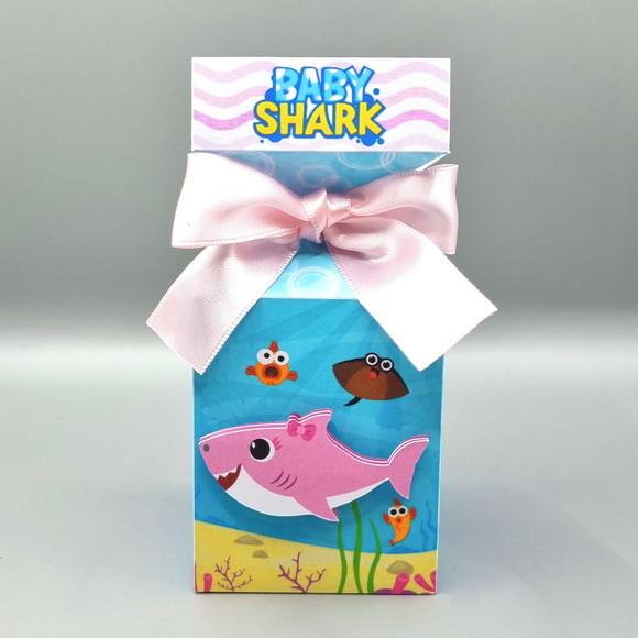 Caixa Meia Bala - Baby Shark Rosa